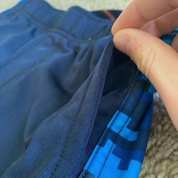 GYMBOREE SIZE L10-12 BLUE CAMOUFLAGE PANTS - Picture 3 of 5